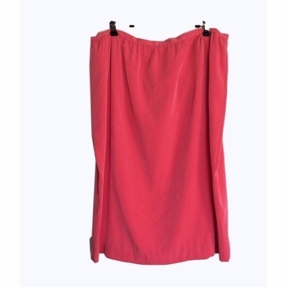Ports Trademark Design Size 16 Plus NWT Skirt Womens Pink  Zipper Pleated Slit - Picture 1 of 12